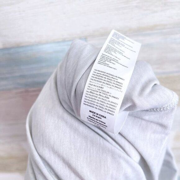 ORANGE THEORY Logo Long Sleeve Tee Gray Strappy Open Back Womens XS - Picture 6 of 7